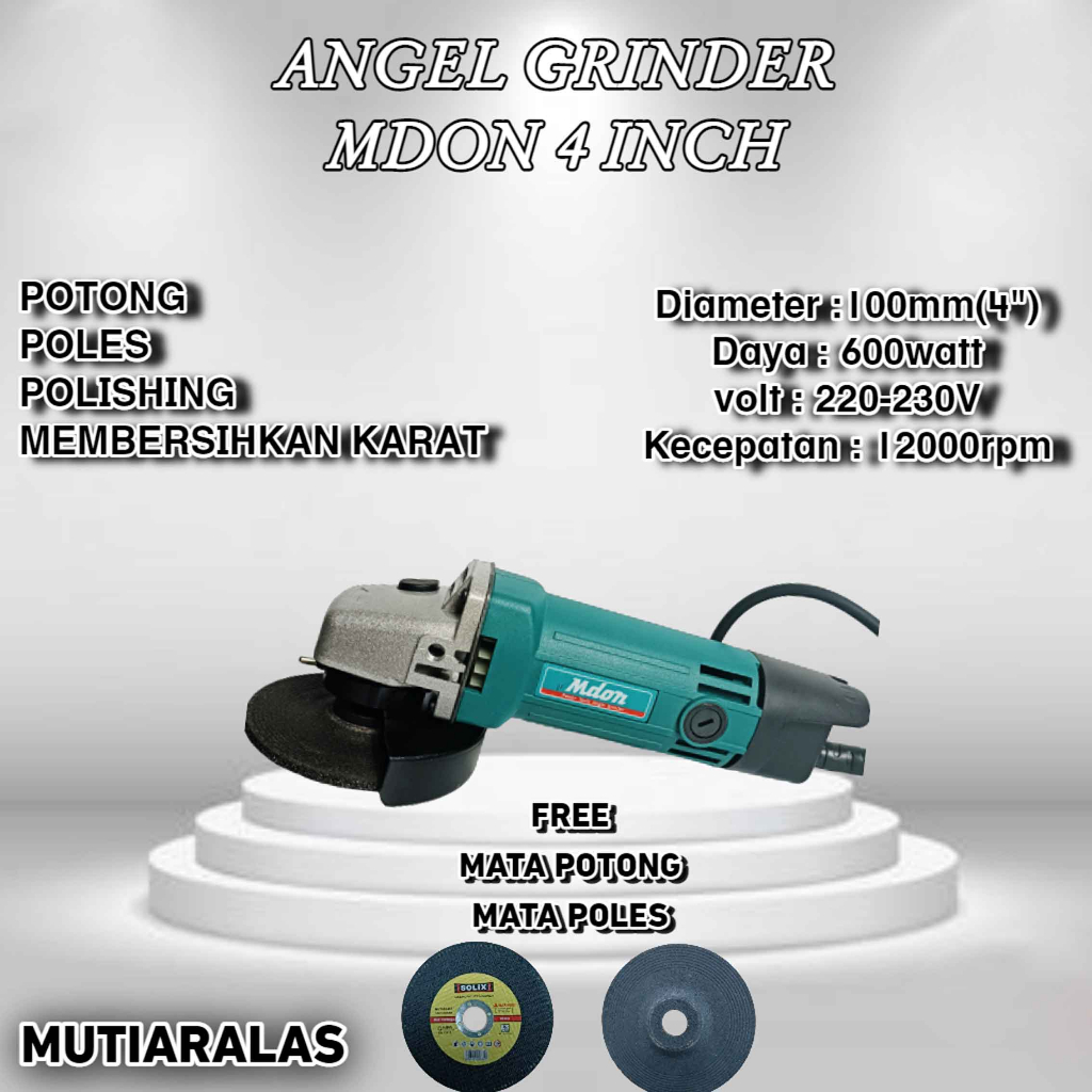 Mdon JP06 / Angle Grinder / Mesin Gerinda Tangan / Mesin Grinda Listrik