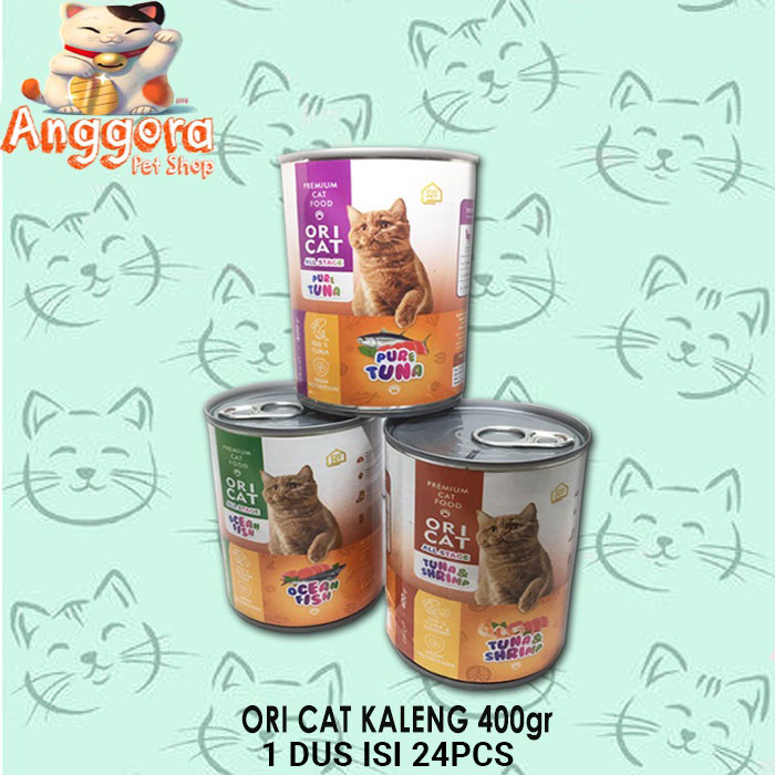 Makanan Kucing Kaleng ORI CAT Kitten &amp; Adult 400gr 1 DUS ISI 24Pcs (GRAB GOSEND)