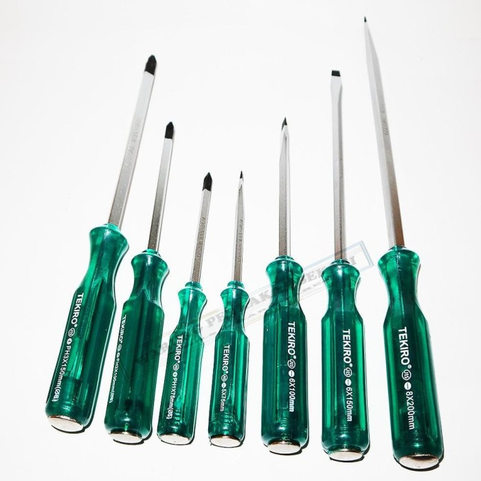 TEKIRO OBENG KETOK SET 7Pcs Go Thru / SD-GT0932