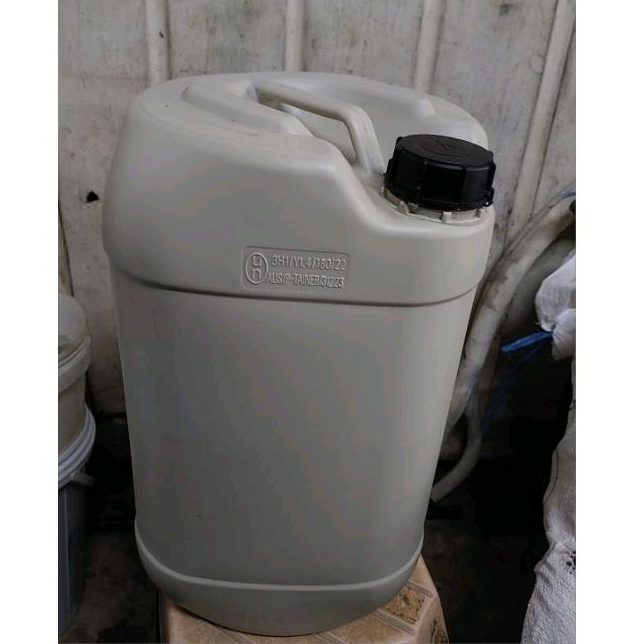 jerigen bekas 35 liter bekas pewangi bahan tebal kualitas super/Wadah madu/wadah tempat gula cair/wa