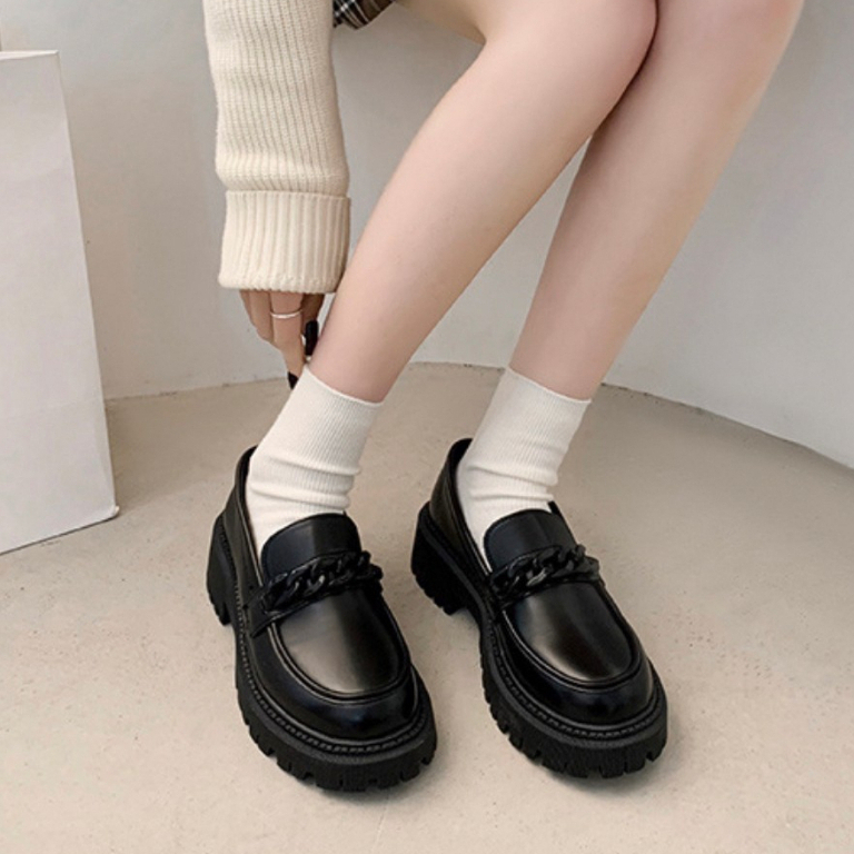 AVANCEID 1916 Sepatu Sneakers Boots Wanita Kerja Docmart Hitam Import