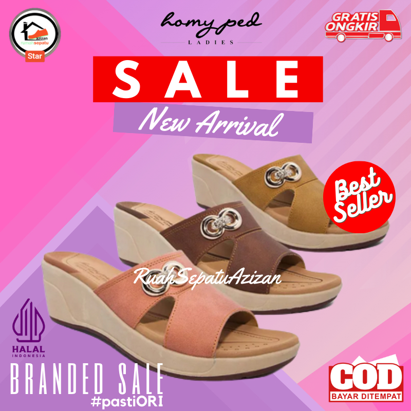 &lt;&lt;&lt;TERMURAH&gt;&gt;&gt; Sandal Wanita HOMYPED | Caitlyn N Series | Ayana N66 |,Sandal Wedges Wanita HOMYPED ORIGINAL