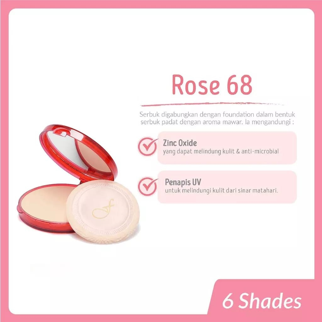 Fanbo Rose 68 Pancake Compact Powder - Varian 04 Ochre