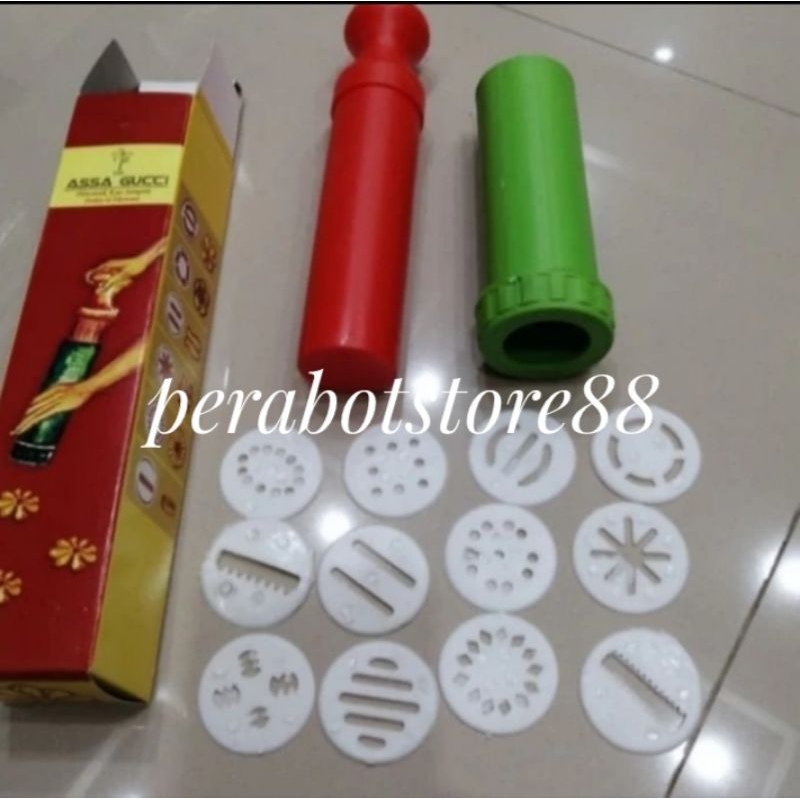 cetakan kue semprit dorong 12 motif plastik/ Cetakan akar kelapa