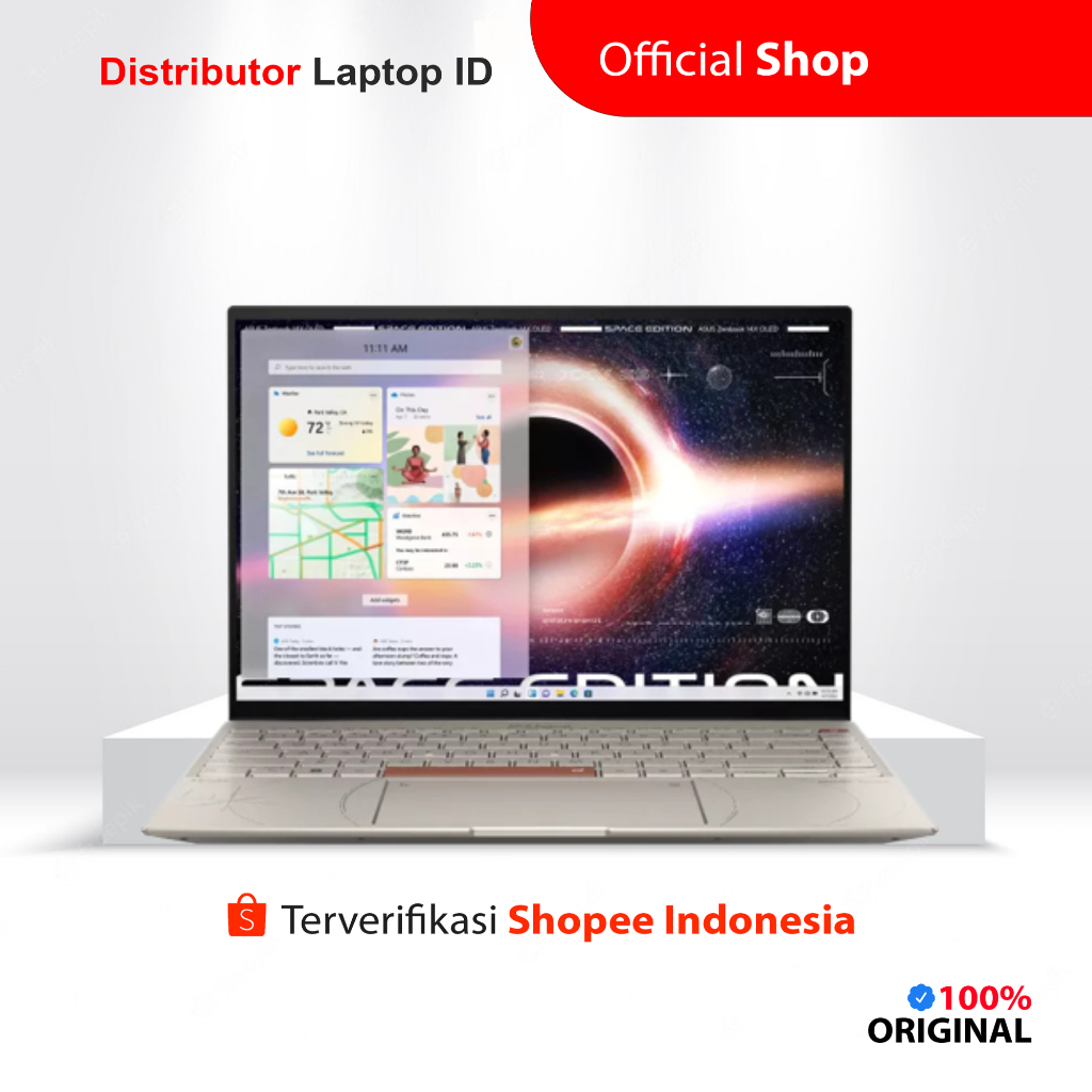 LAPTOP ASUS ZENBOOK UX5401ZAS / CORE i9 12900H / RAM 32GB 1TB SSD / TOUCH 14 INCH OLED / WINDOWS 11 OHS - CICILAN 0%