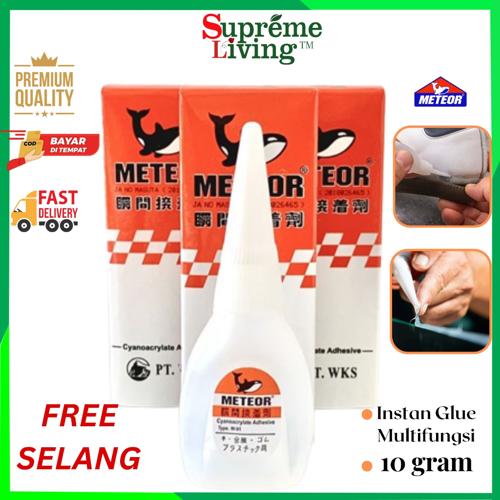 Lem Korea Tetes Cair 10 ml Super Glue Lem Korea Meteor Serbaguna