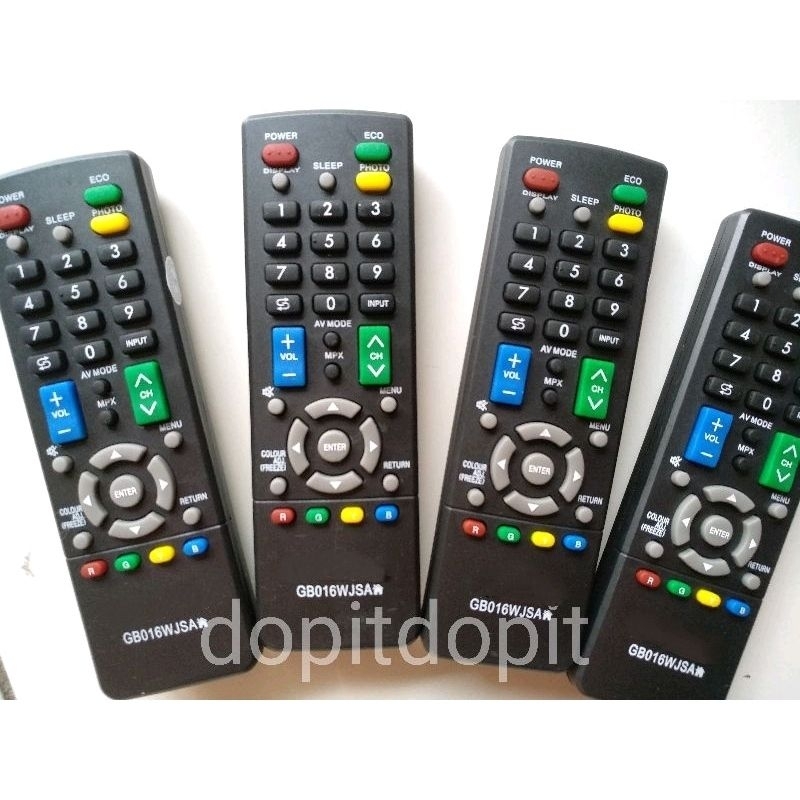 Remot TV Sharp Aquos / Remote TV Sharp LCD &amp; LED Remote TV Siap Pakai Tanpa Setting Remote TV Bagus