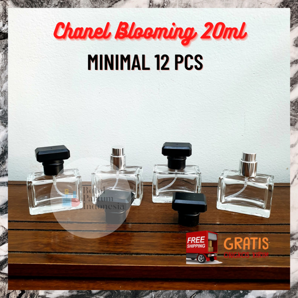 BOTOL PARFUM CHANEL BLOOMING 20ML SEMI PRESS - BOTOL PARFUM KOSONG CHANEL BLOOMING - BOTOL PARFUM KA