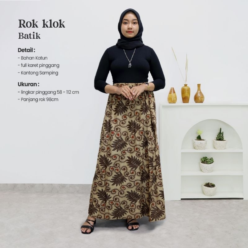 Rok Klok Batik All Size - Naira Batik