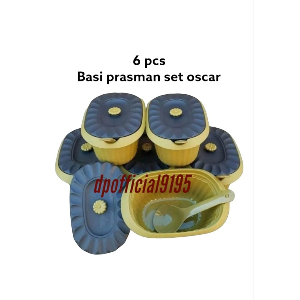 basi prasman set oscar isi 6 pcs + irus/wadah saji/tempat sayur