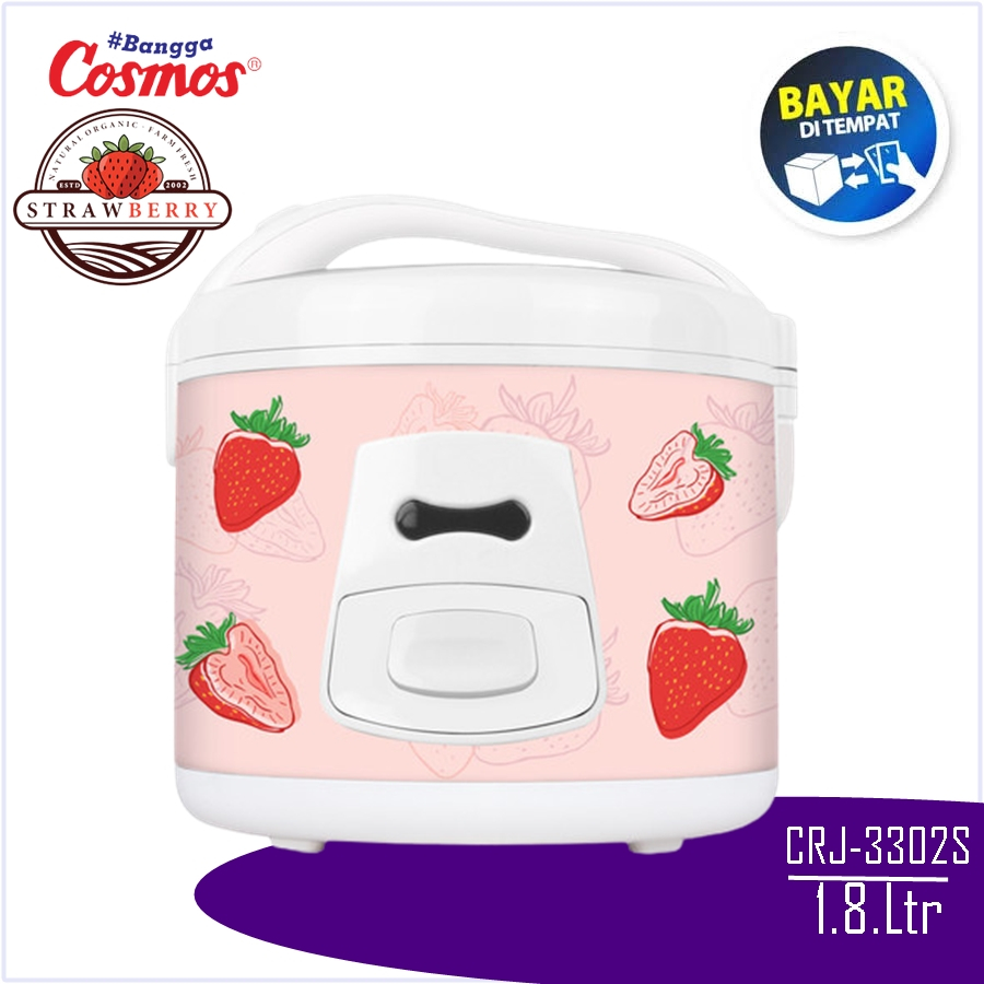 RICE COOKER MAGIC COM COSMOS CRJ-3302 CRJ3302 CRJ 3302 STRAWBERRY