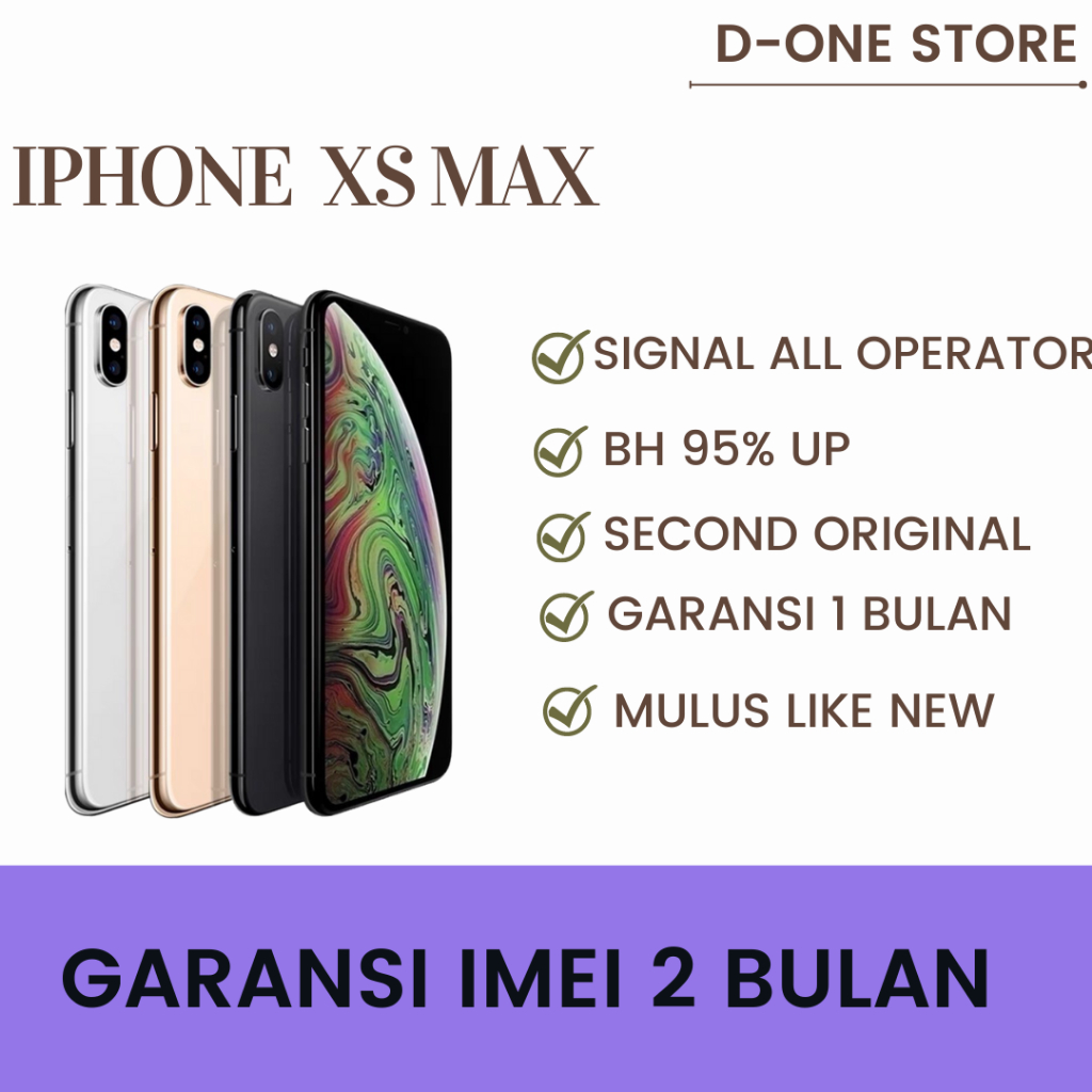 IPHONE XS MAX 64GB/256GB/ FULLSET/ ORIGINAL/SECOND LIKE NEW