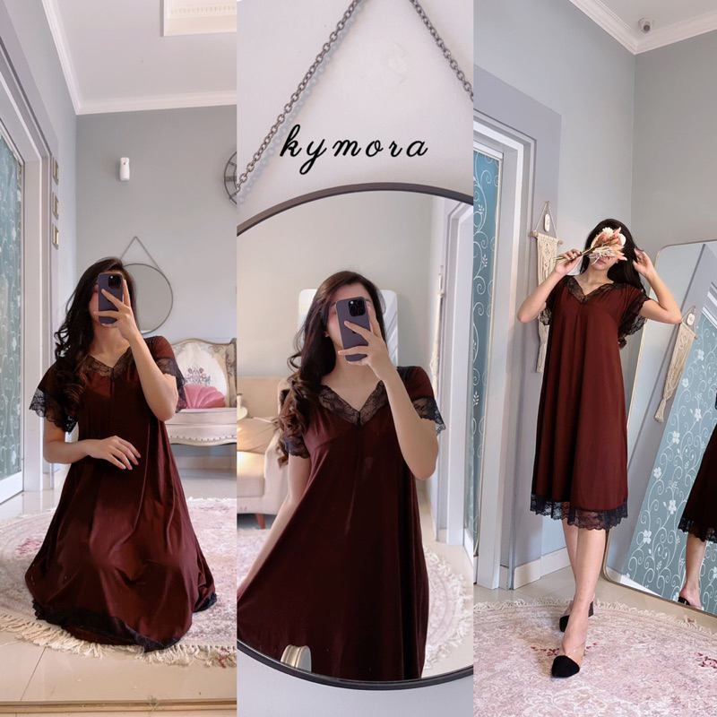 Daster Arab Fairuz KYMORA Dress Tunik Bahan Kaos By Fairuz Ori