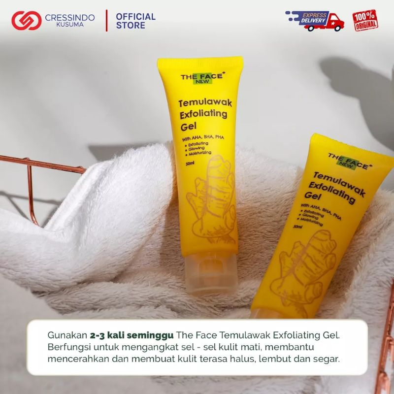 Temulawak The Face ExFoliating Gel//angkat beruntusan dan sel kulit mati