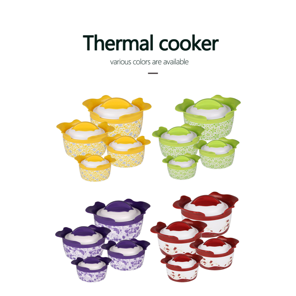 Tempat Penghangat Makanan Food Warmer set Food Warmer Portable  Food Warmer Magnolia Panci Penyimpanan Makanan Panci Insulasi Panas