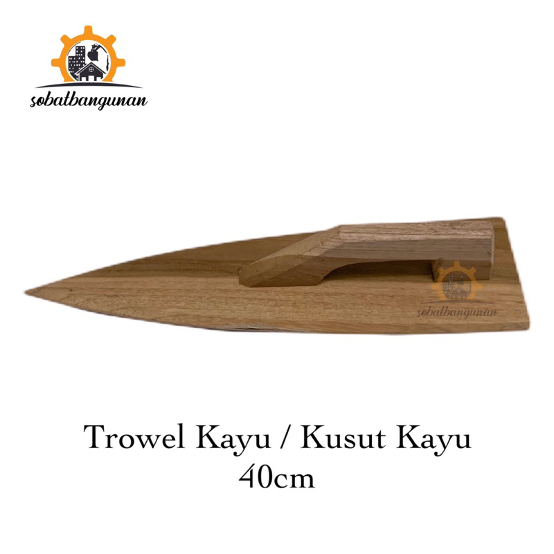 Trowel Kayu / Kusut Kayu 40cm / Raskam Kayu