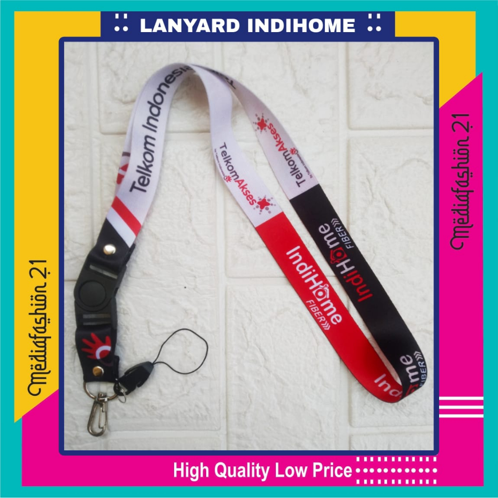 

Lanyard Tali Gantungan ID Card TELKOM INDONESIA (INDIHOME) Free Strap Gantungan HP/Flashdisk