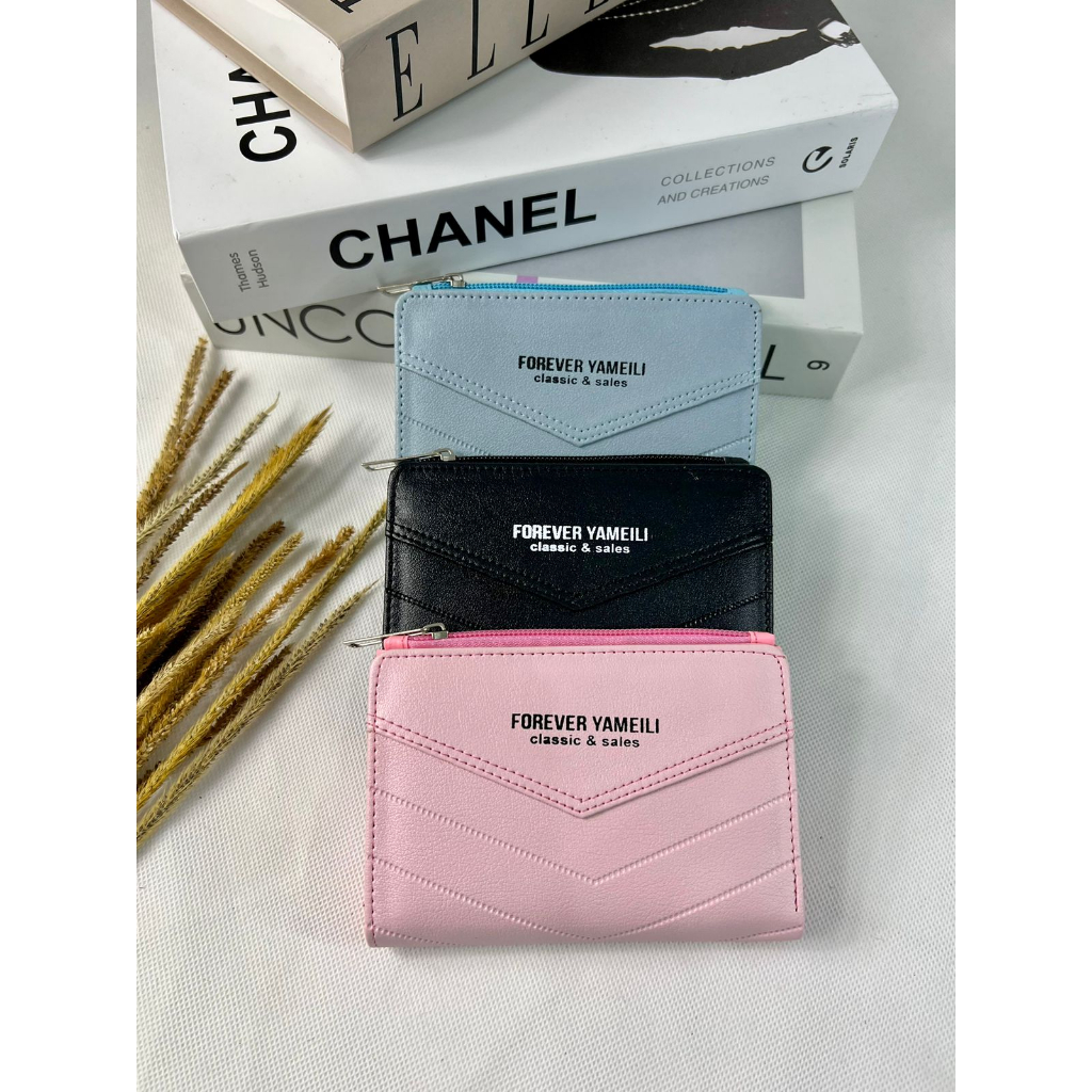 MORMON SANI - Dompet Lipat Wanita Import Korea Dompet Kecil Koin Kartu