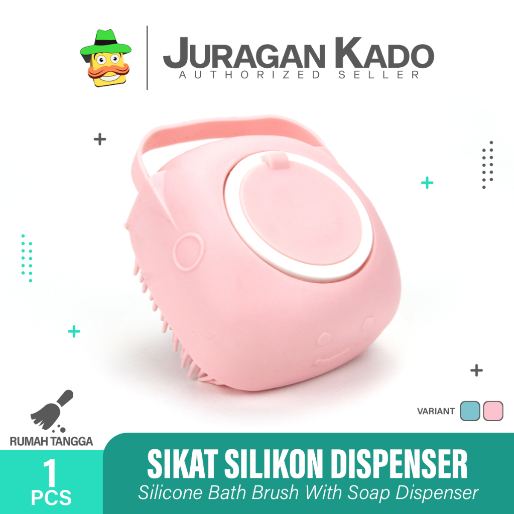 Sikat Mandi Bahan Silikon Lembut / Spons sikat tangan Badan Bisa Isi Sabun Didalam / Shower Brush Silicone