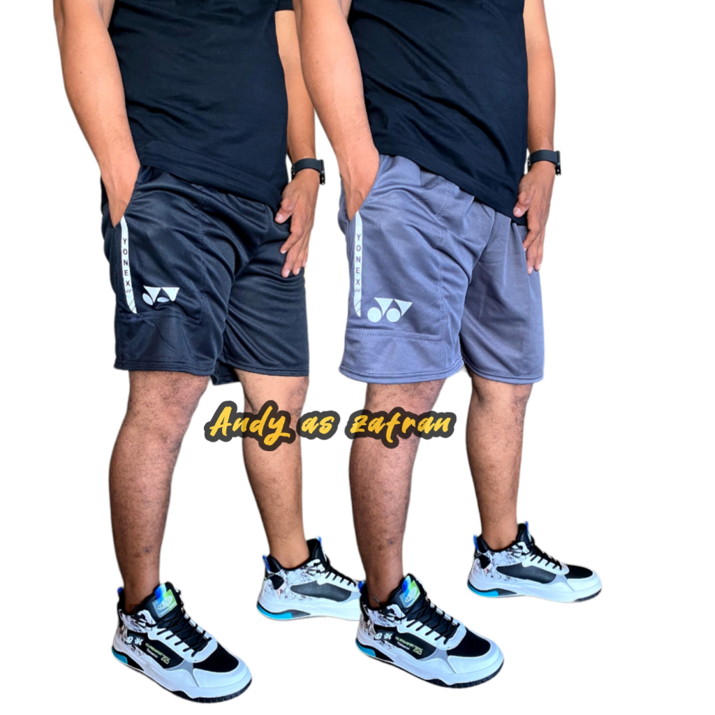 Celana training pendek pria All size dewasa stretch grosir 3 biji murah