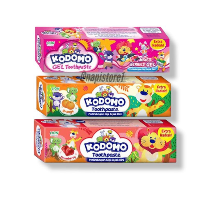 Kodomo pasta gigi anak Anak junior Strawberry| orange |mixed berry 45g