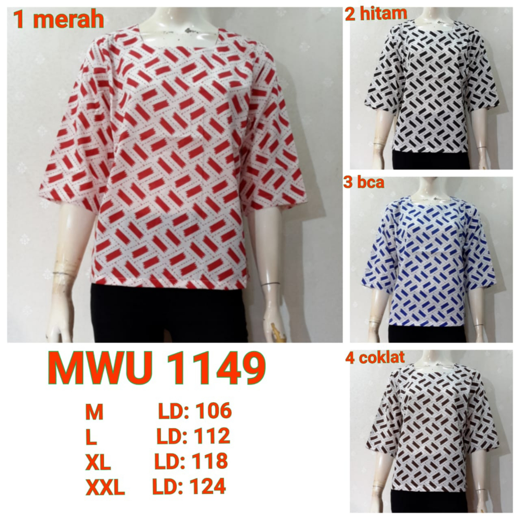 [MWU 1149] Blus/Blouse/Baju/Dress Murah