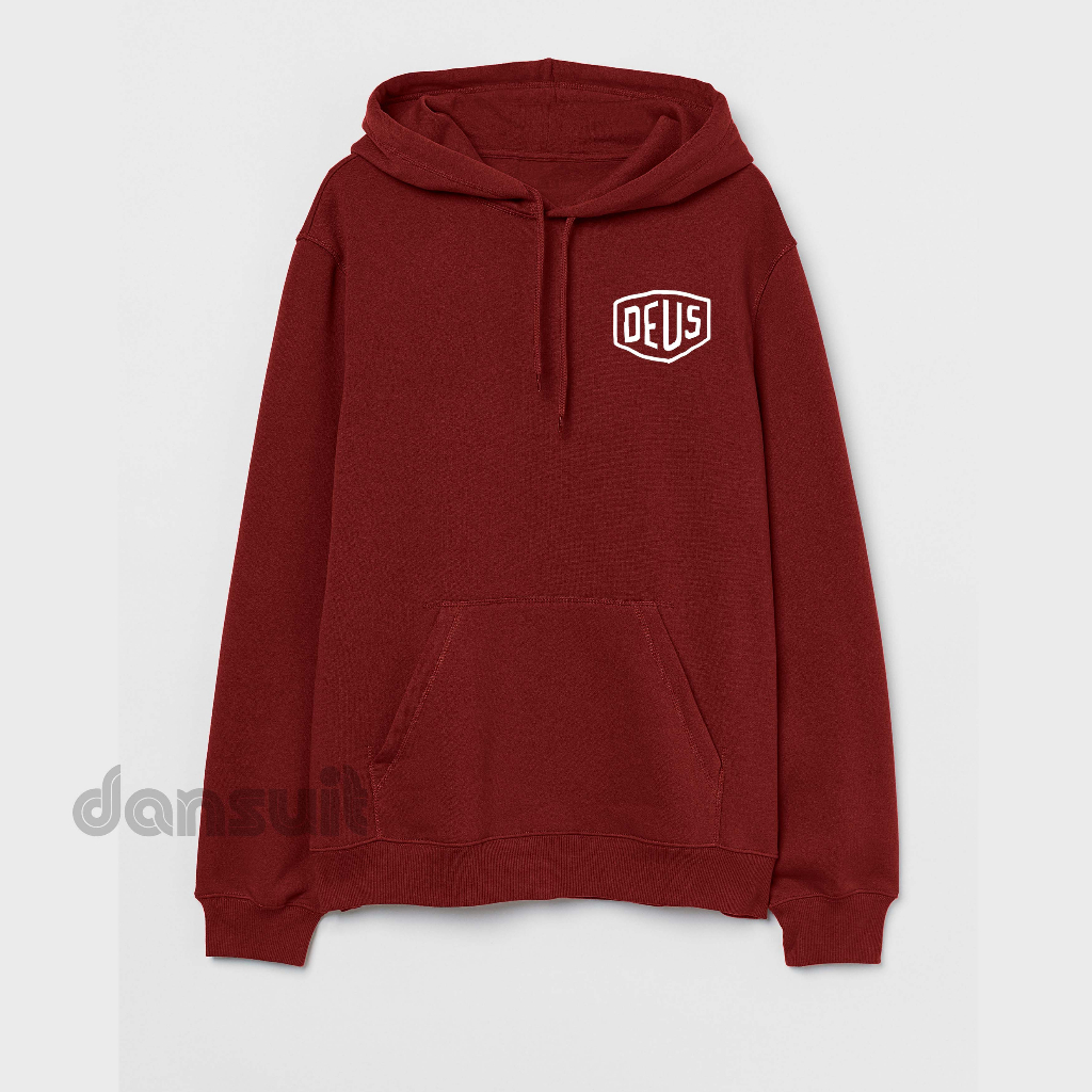 Sweater Hoodie Pria/Wanita Size M - XXXL Sweater Hoodie DEUS Stock Logo Bahan Tebal Premium