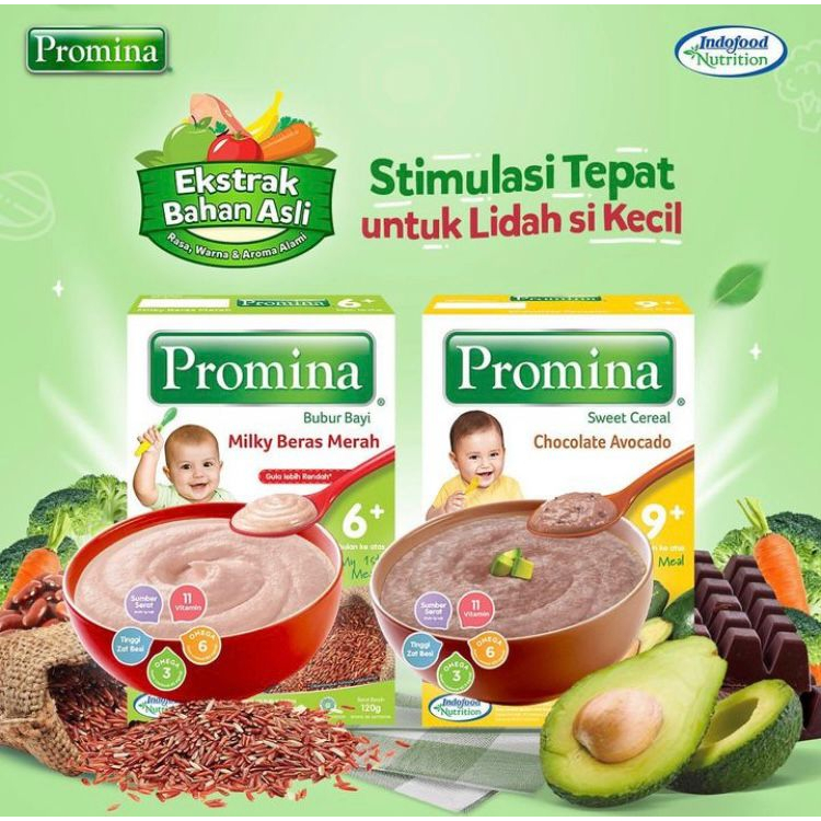 [BPOM] Promina Bubur Bayi 6+ 120gr / Bubur Tim Bayi / MPASI Bayi / Makanan Bayi / Snack Bayi / Cemilan Bayi / MYMOM