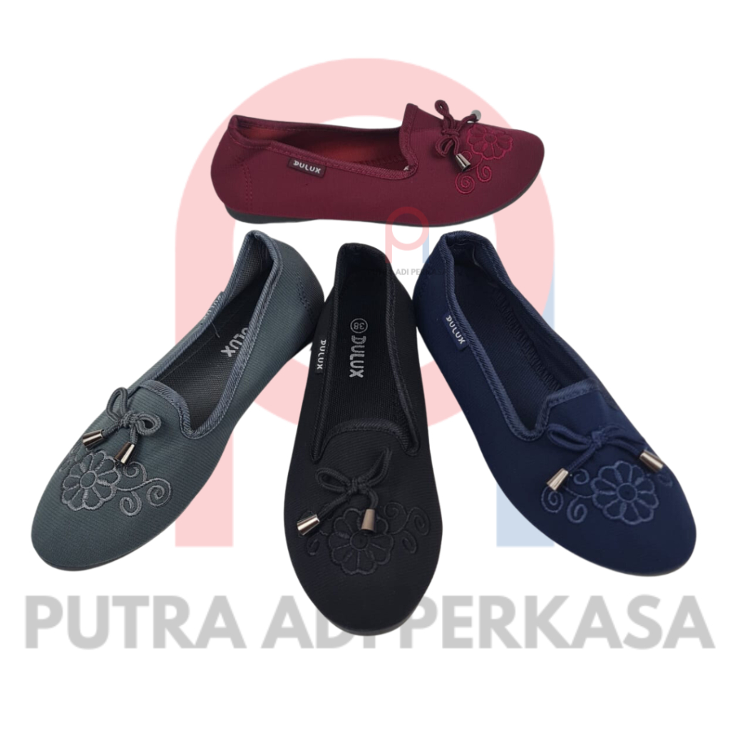 Sepatu Wanita Flatshoes Balet Kain Nyaman Simple Pita