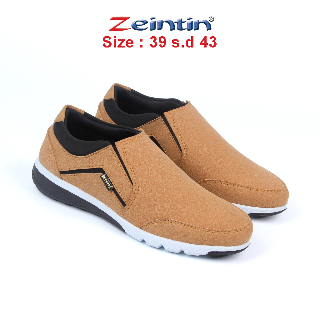 Zeintin - Sepatu Sneakers Pria Zeintin Slip on Pria Sepatu Kasual Original Zeintin BJ