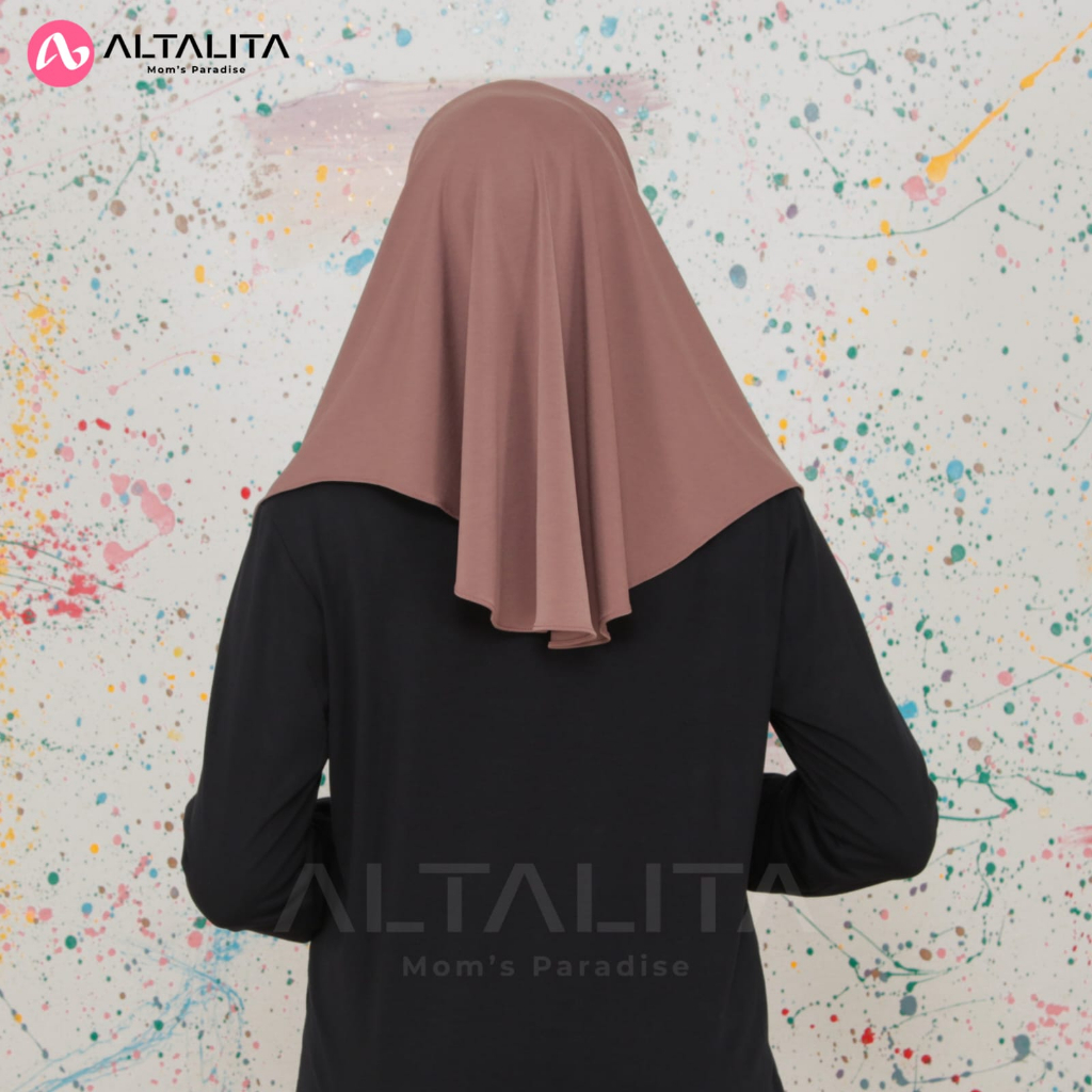 Altalita - Jilbab Bergo Instan Qiara Penguin Size S Hijab Sport Jersey Premium Kerudung Instan Menutup Dada Terbaru Cocok Untuk Sekolah Olahraga Volly Futsal Senam dan Sehari-Hari