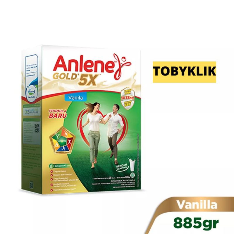 Anlene Gold 5X / Susu Bubuk Dewasa 640gr dan 885gr