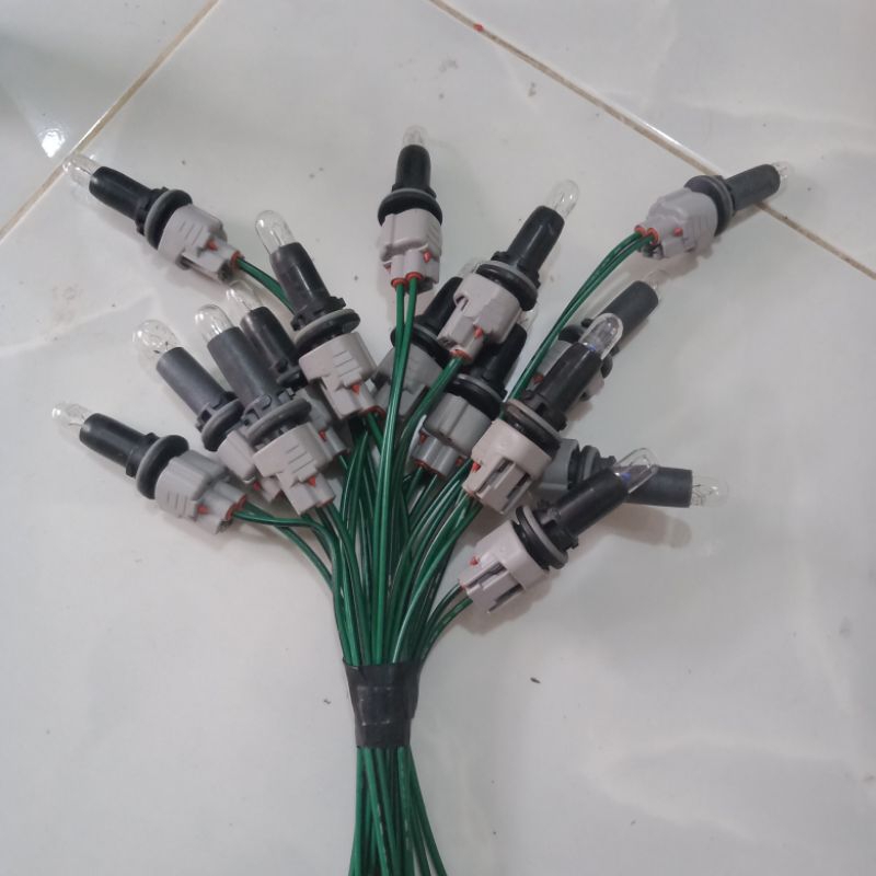 Soket Konektor + Bohlam Lampu Senja Avanza Xenia Ayla Agya Brio T10 ORIGINAL