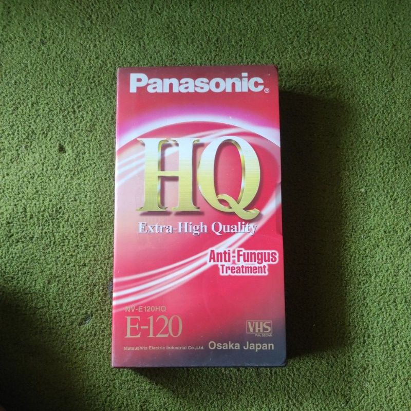 Kaset Video VHS Panasonic HQ E-120 Video Blank Tape Cassete NV-E120HQ