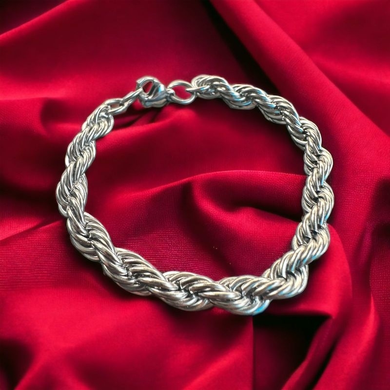 gelang tangan titanium model tambang buat cowok keren