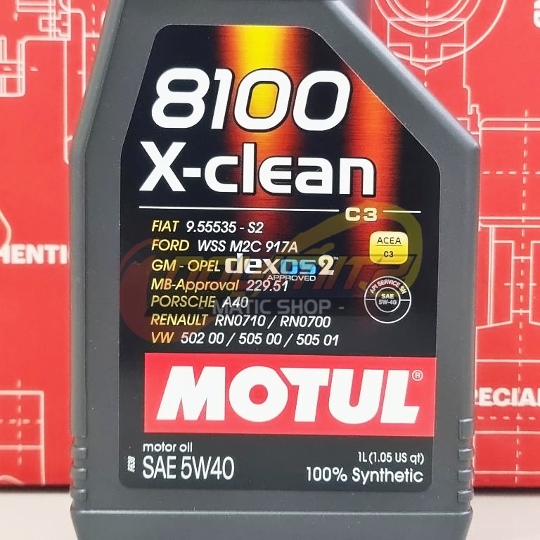 Oli Motul 8100 X-Clean 5W40 1L