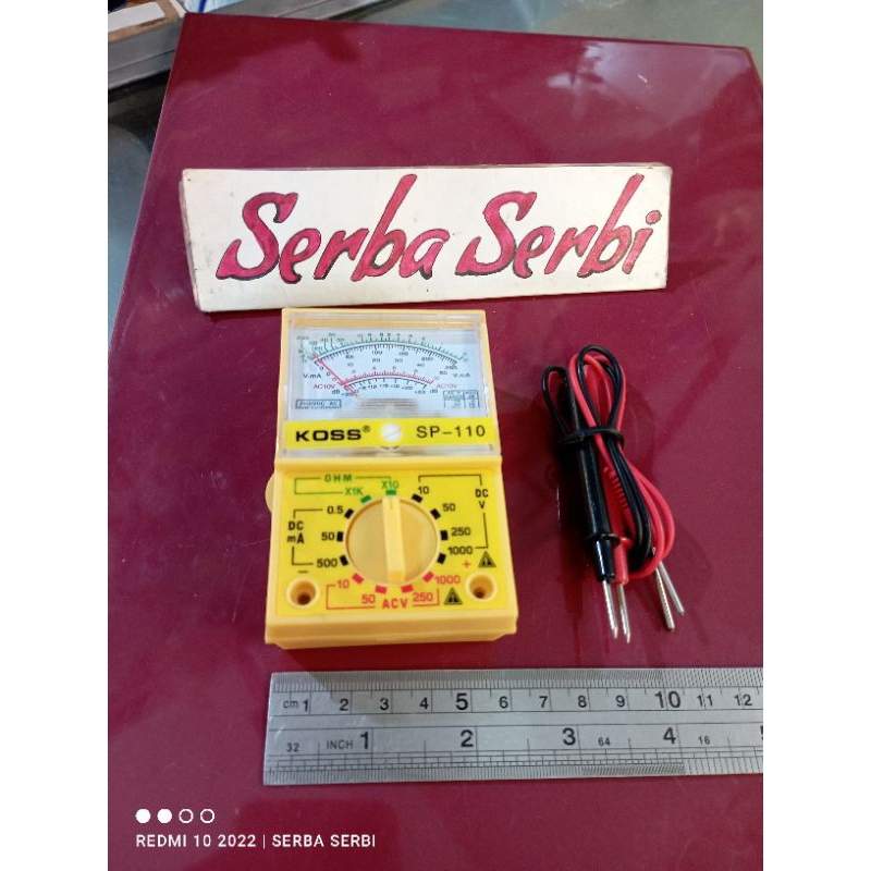 (ANALOG MULTI TESTER) Alat pengukur arus listrik meter voltase mini