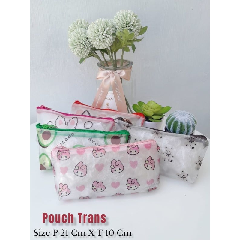 POUCH/PENCIL MIKA  CASE SERI UNIQUE TRANS