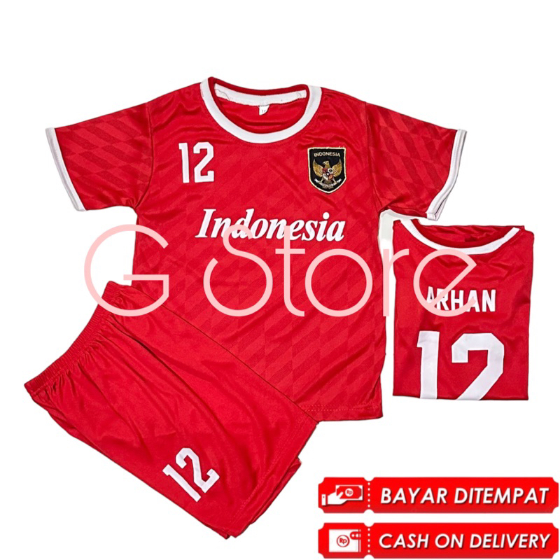 BISA COD / SETELAN BAJU BOLA ARHAN TERBARU / JERSEY TIMNAS INDONESIA TERMURAH / KAOS UNISEKS BERKUALITAS COWO CEWEK SET / BAJU CELANA SET TERMURAH