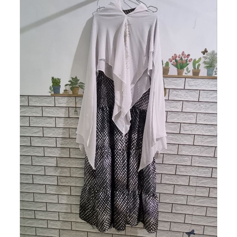 Gamis set khimar by NK MUSLIMAH ORI NWT
