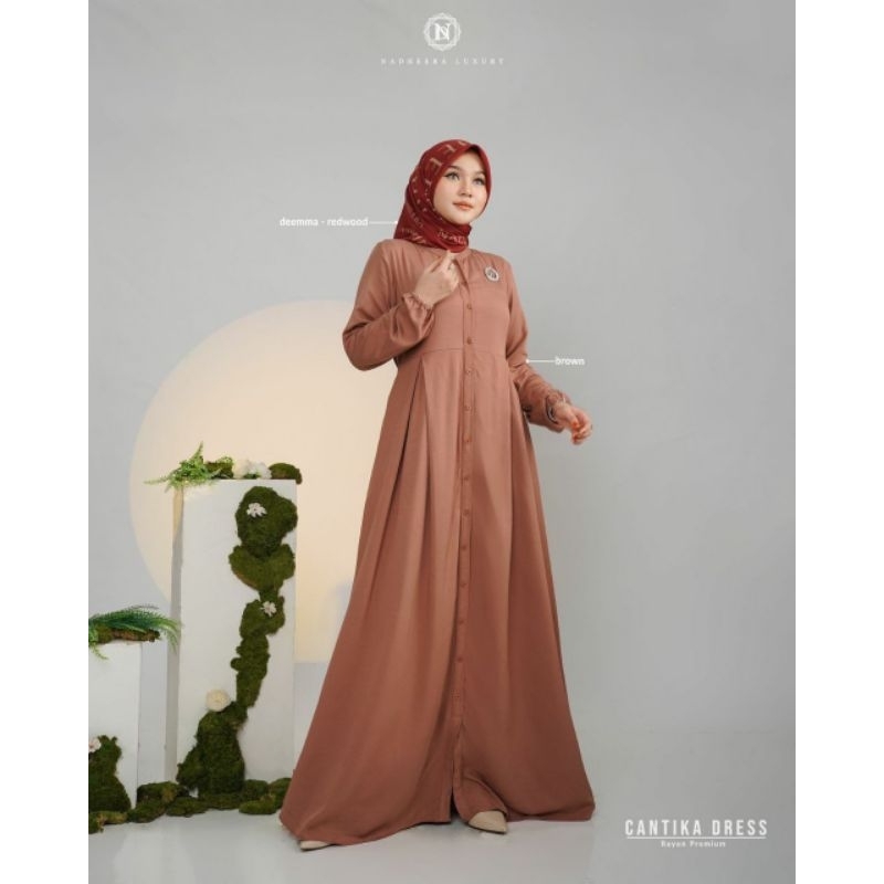 Gamis dress Cantika ori nadheera luxury