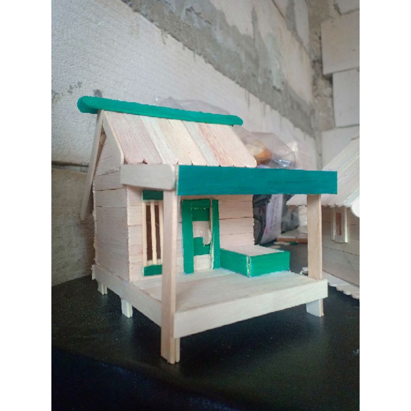 Miniatur rumah stik es krim || kerajinan tangan stik es krim prakarya
