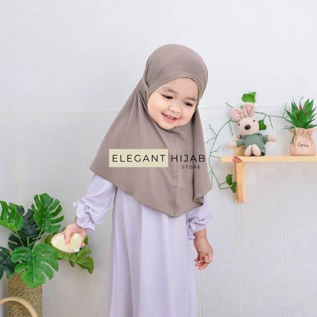 Hijab Bergo Anak ( 0-4 th ) Spandex Jersey Premium I Bergo Anak