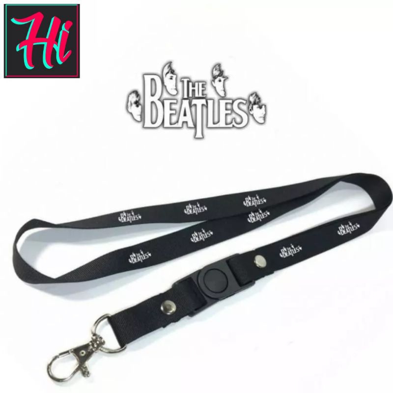 

lanyard THE BEATLES tali lanyard BAND ROCK gantungan kunci name tag id card kartu nama / tali lanyard gantungan leher fullprint
