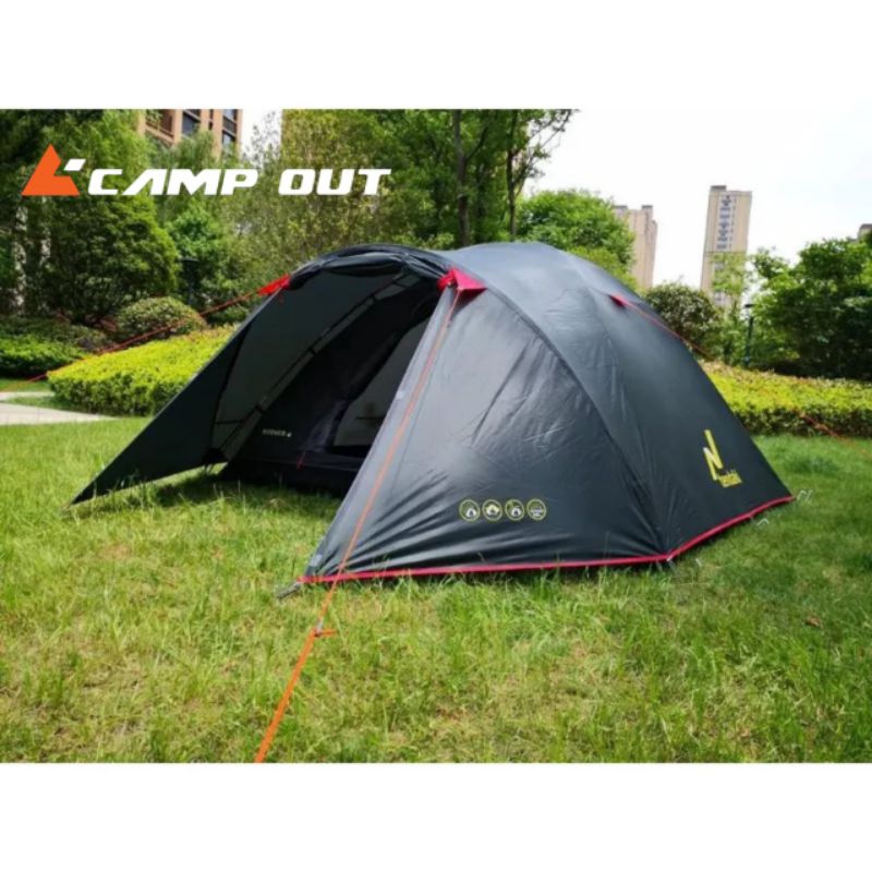 tendaki Borneo 4 | Tenda dome termurah  | Tenda camping | Tenda dome double layer 4 orang PU3000mm