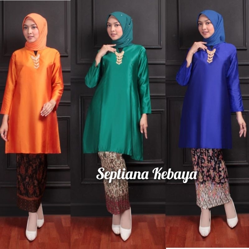 KEBAYA MODERN TUNIK HANABI / KEBAYA TAFETA MODERN /KEBAYA