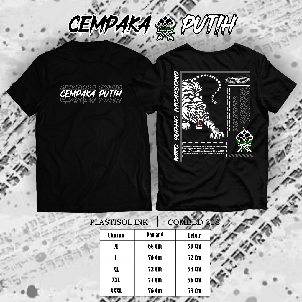 Kaos PSCP Cempaka Putih Distro Plastisol Ink