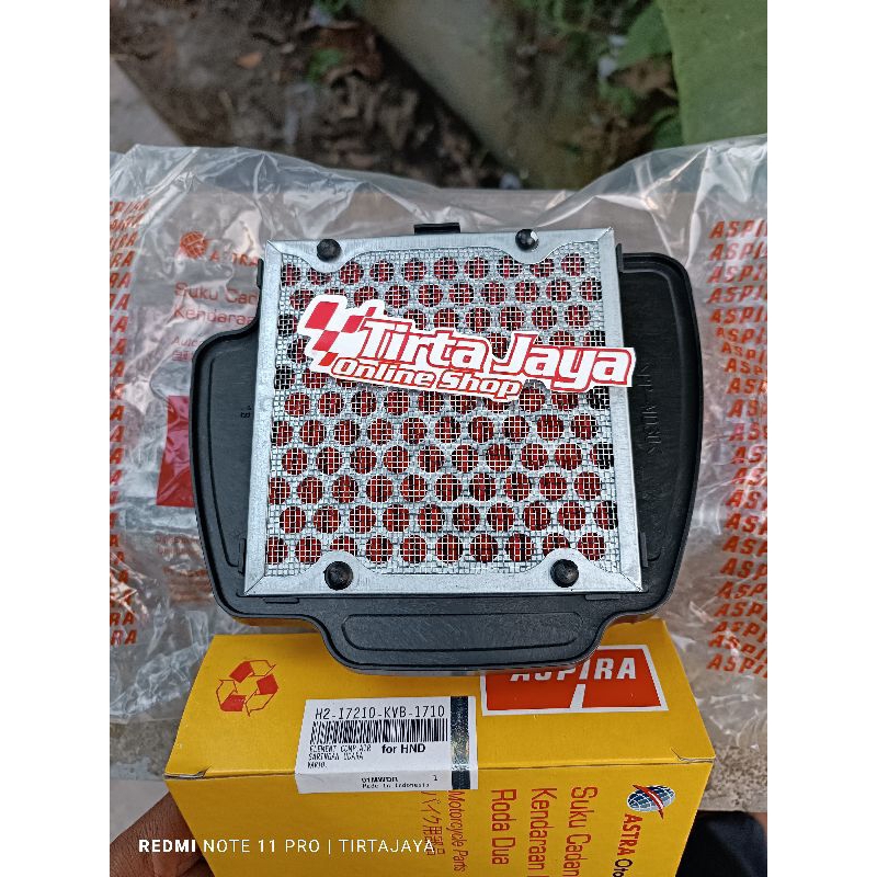 filter saringan udara kvb honda vario 110 karbu vario techno karbu aspira otopart