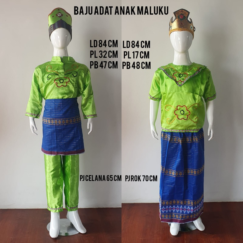 baju adat anak sepasang putra dan putri