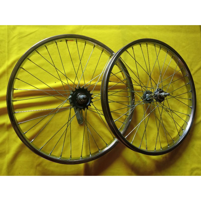 Velg Chrome Sepeda 20 Mini Lowrider Rem Torpedo